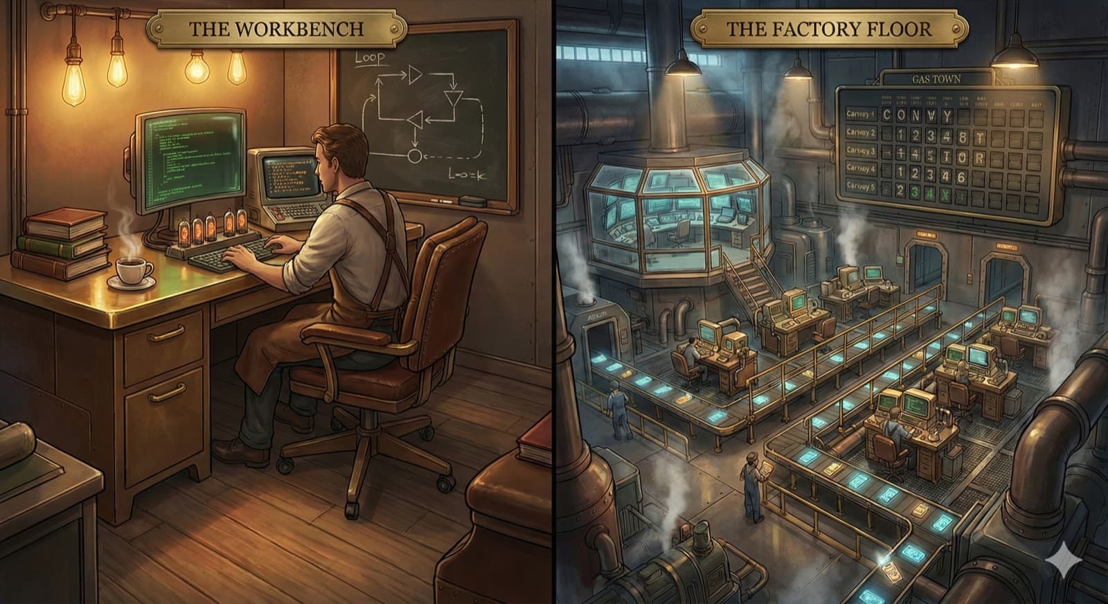 Workbench vs Factory floor